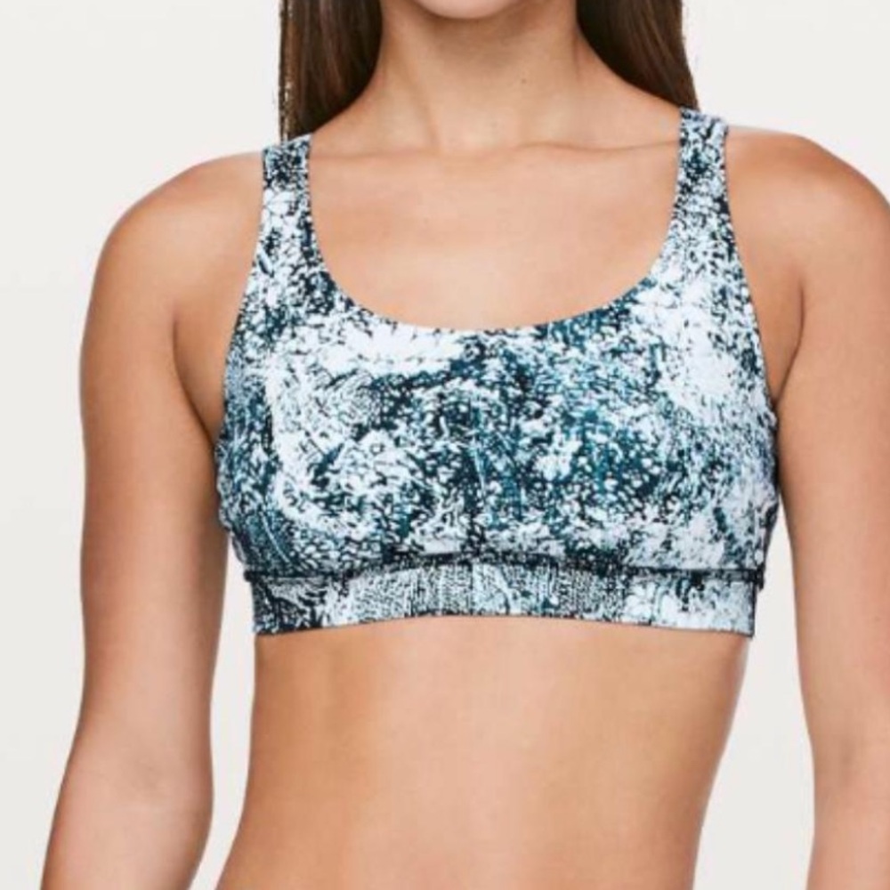 lululemon athletica energy wild wind Patterned Sports Bra 10 - Picture 1 of 6